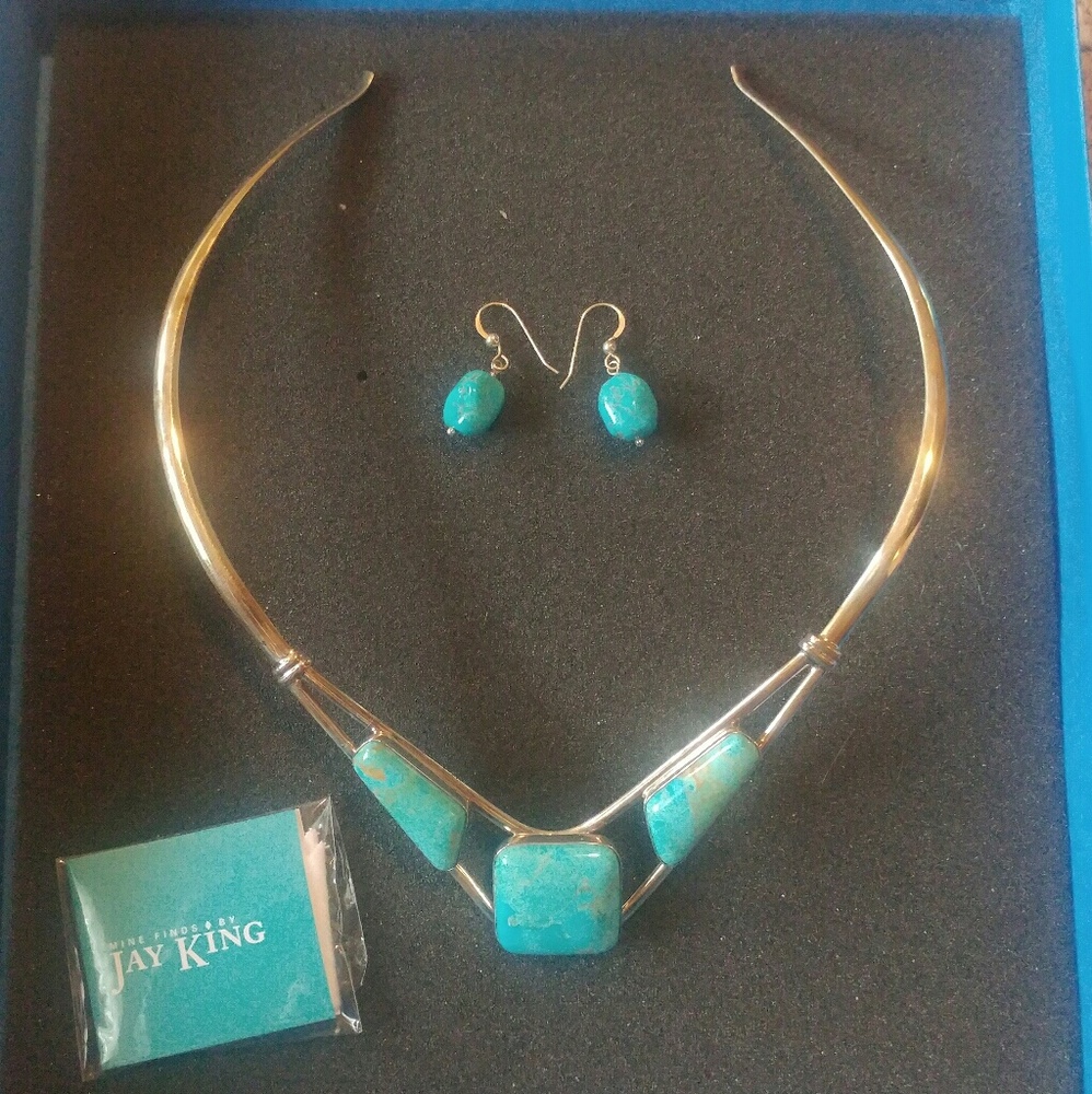 Mine Finds by Jay King turquoise and silver neckla
